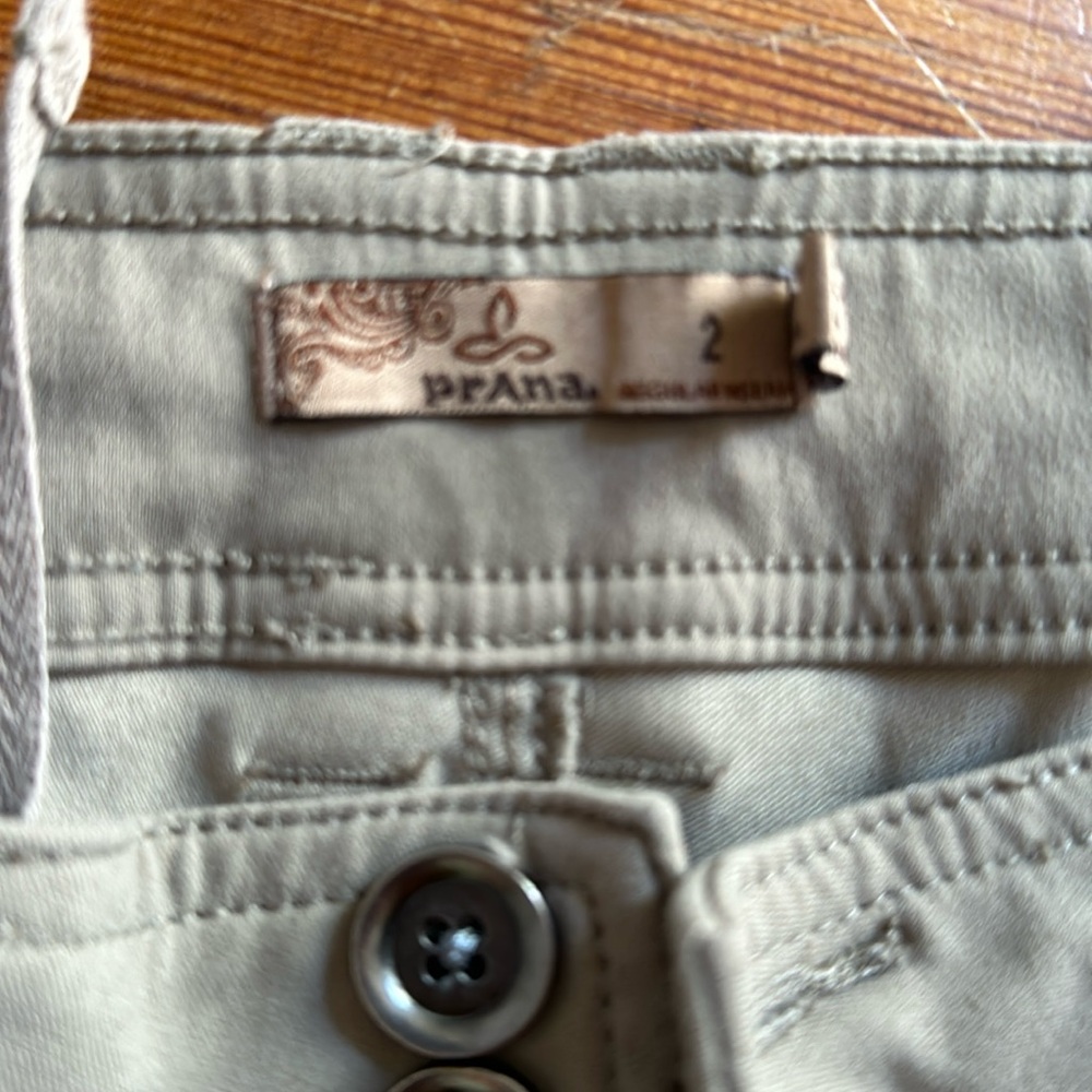 Prana Halle Pants. Tan/khaki color.
